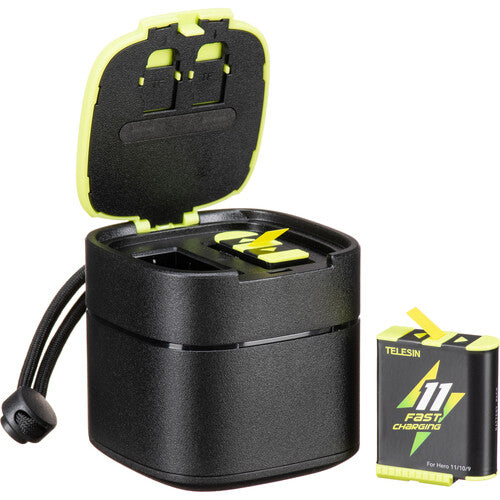 TELESIN Fast Charging Battery Case for GoPro HERO 9, HERO 10 & HERO 11