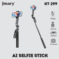 Jmary KT-299 Smart AI Face Tracking Selfie Stick Tripod – 1.8m, 360° Rotation