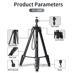 Jmary KP-2208 Multifunctional 1.7M Tripod & Monopod for Mobile, Ring Light & Camera