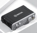 BOYA BY-AM1 Dual-Channel Audio Mixer – Portable Compact Mixer with 3 Year Warranty