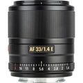 Viltrox AF 33mm f/1.4 E Lens for Sony E-Mount – APS-C Standard Prime Lens (Black)
