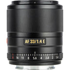 Viltrox AF 33mm f/1.4 E Lens for Sony E-Mount – APS-C Standard Prime Lens (Black)