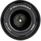 Viltrox AF 33mm f/1.4 E Lens for Sony E-Mount – APS-C Standard Prime Lens (Black)