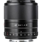 Viltrox AF 56mm f/1.4 E Lens for Sony E-Mount – APS-C Portrait Prime Lens (Black)