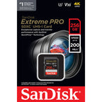 SanDisk Extreme PRO 256GB UHS-I SDXC Memory Card (Up to 200MB/s)