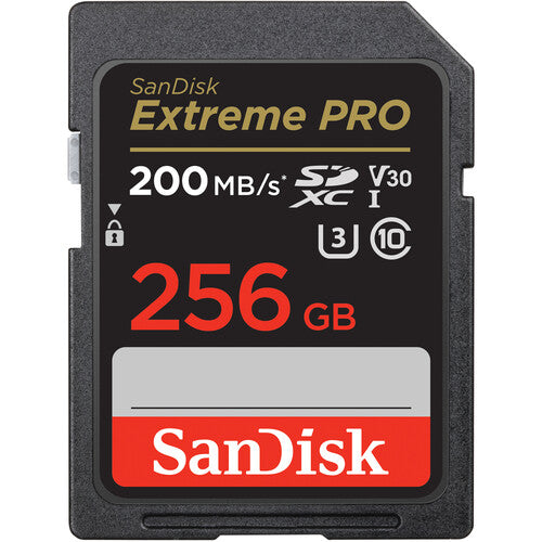 SanDisk Extreme PRO 256GB UHS-I SDXC Memory Card (Up to 200MB/s)