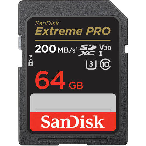 SanDisk Extreme PRO 64GB UHS-I SDXC Memory Card (Up to 200MB/s)