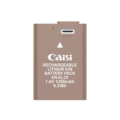 Caisi EN-EL25 USB-C Rechargeable Battery for Nikon Z30, Z50 & Z fc (1250mAh)