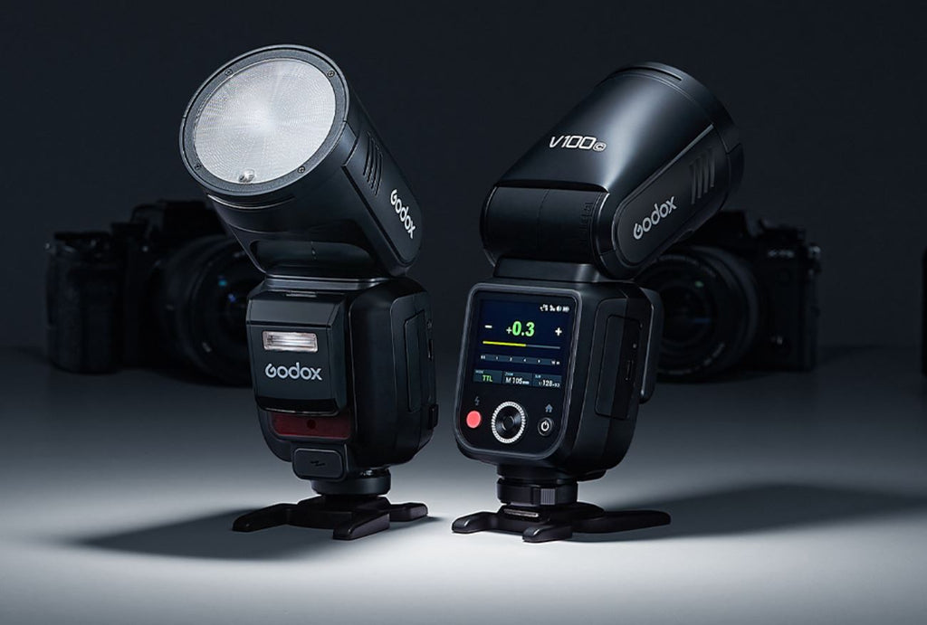 Godox V100 Round Head TTL Camera Flash for Nikon