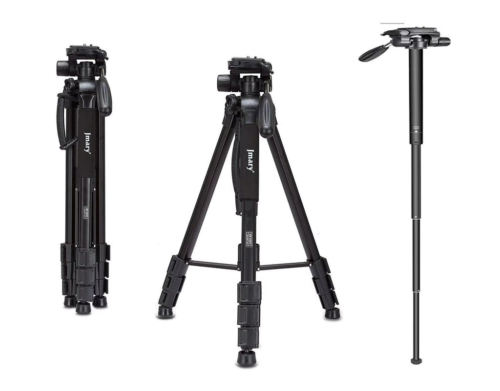 Jmary KP-2264 360° 3-Way Head Travel Tripod for Phone & Camera