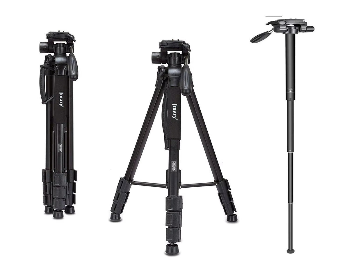 Jmary KP-2264 360° 3-Way Head Travel Tripod for Phone & Camera