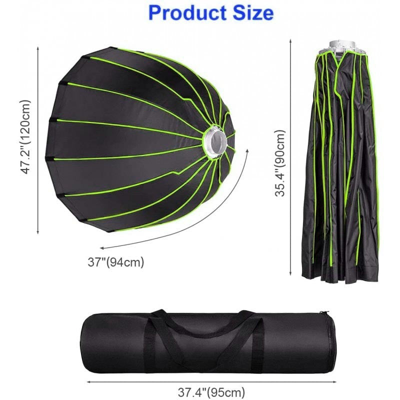 ICON 90cm Foldable Octabox with Honeycomb Grid – Bowens Mount Studio Light Modifier