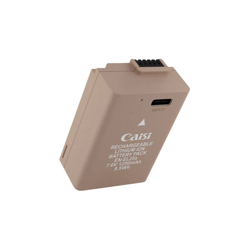 Caisi EN-EL25 USB-C Rechargeable Battery for Nikon Z30, Z50 & Z fc (1250mAh)