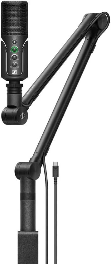 Sennheiser Profile USB Microphone Streaming Set – With Boom Arm, 3m USB-C Cable & Mic Pouch