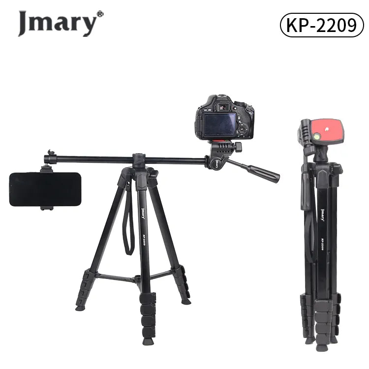 Jmary KP-2209 1.7M Overhead Horizontal Axis Tripod for Camera & Mobile