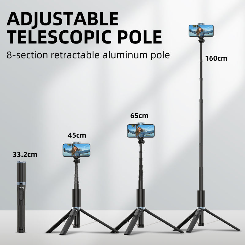 Jmary KT-259 Selfie Stick & Tripod with Wireless Remote Shutter