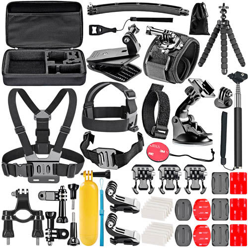 50-in-1 GoPro Camera Outdoor Sports Accessories Bundle Kit