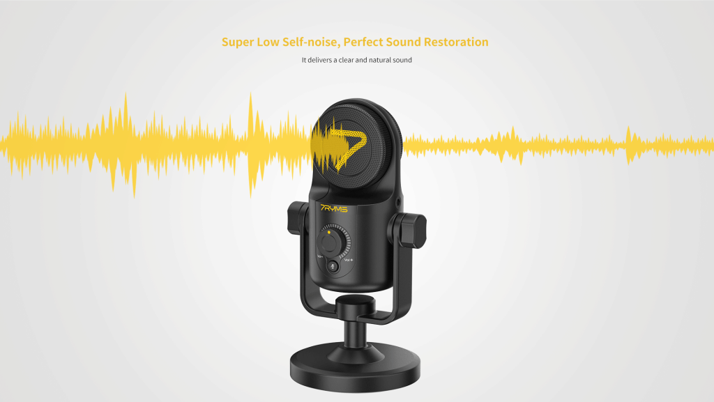 7RYMS SR-USB Mini Condenser USB Microphone – Compact USB Mic for Podcasting, Streaming & Content Creation