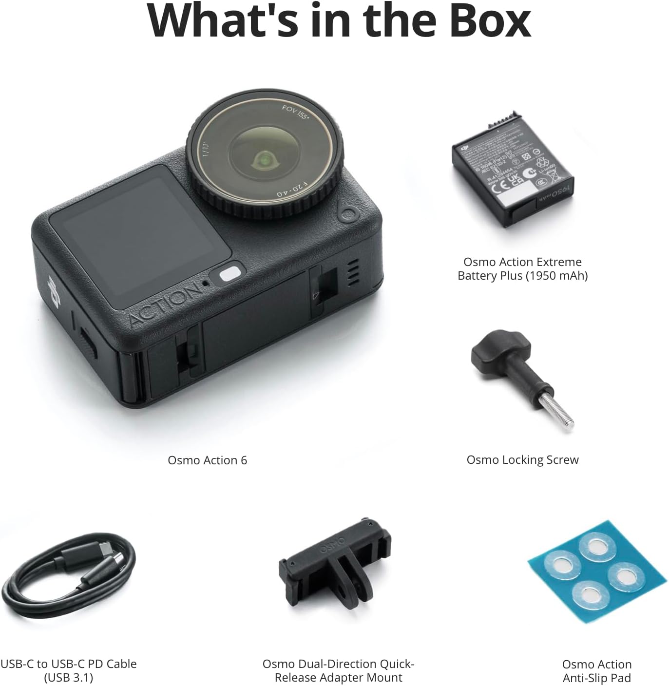 DJI Action 6 Combo – 4K Action Camera with Unmatched Stabilization