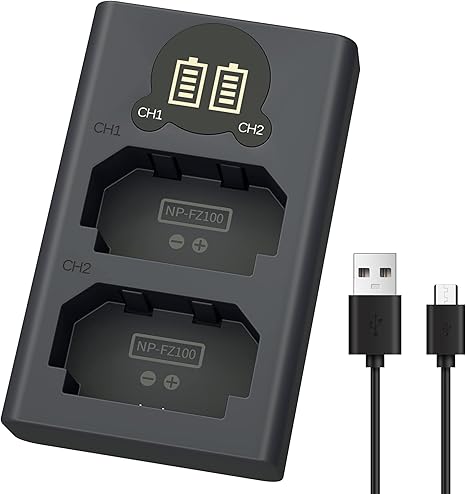 Caisi Dual USB Charger MH-24 for Nikon EN-EL14 & EN-EL14a Battery
