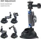TELESIN Camera Suction Cup Mount Bracket for GoPro & Action Cameras