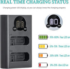 Caisi Dual USB Charger MH-24 for Nikon EN-EL14 & EN-EL14a Battery