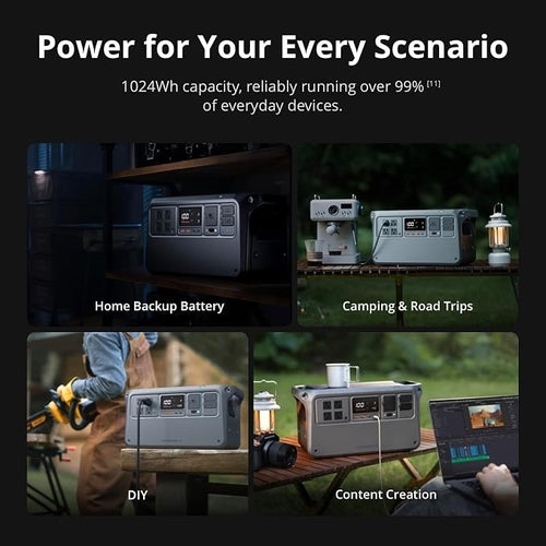 DJI Power 1000 V2 Portable Power Station – 1024Wh 2600W