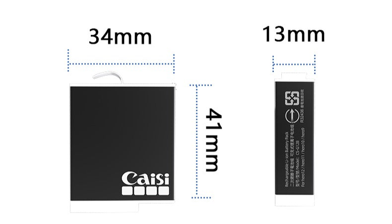 Caisi A+ Rechargeable Battery for GoPro HERO 9, HERO 10, HERO 11 & HERO 12