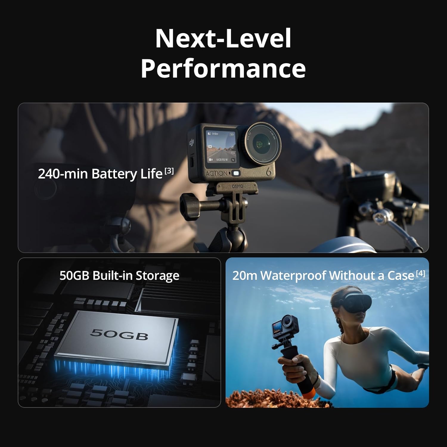 DJI Action 6 Combo – 4K Action Camera with Unmatched Stabilization