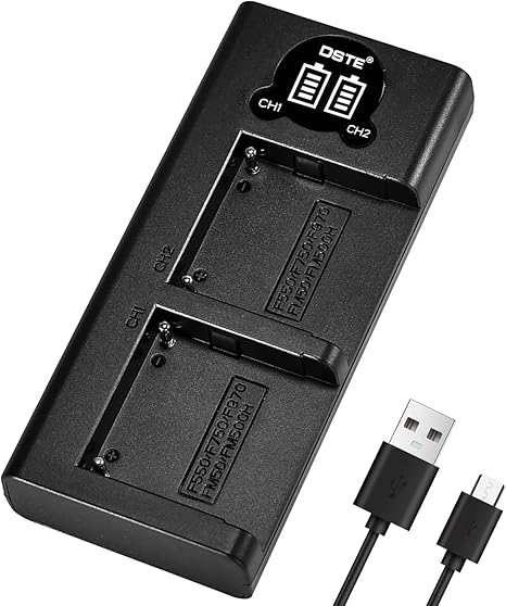 Caisi V615 Dual USB Charger for Sony NP-F550, NP-F750, NP-F970 & NP-F980 Batteries