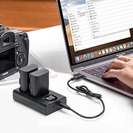 Caisi Dual USB Charger EL-25 for Nikon EN-EL25 Battery (Z30, Z50 & Z fc)