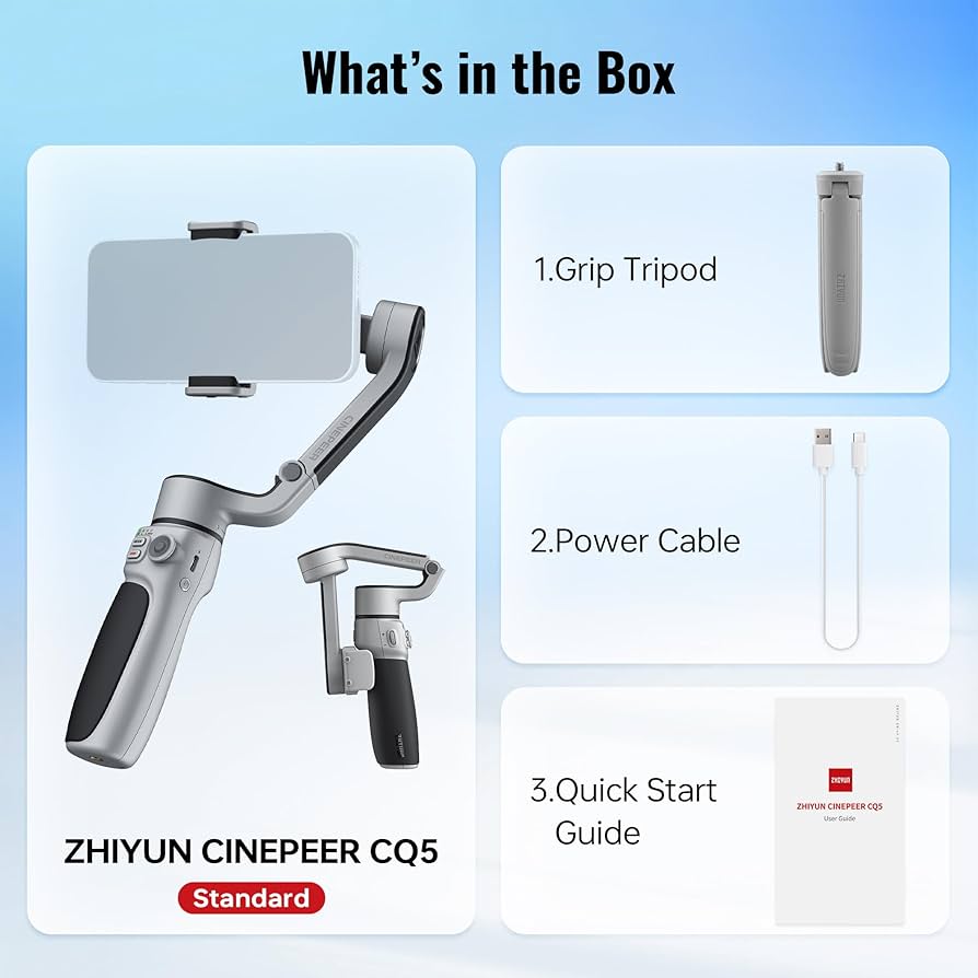 Zhiyun CINEPEER CQ5 AI Smartphone Gimbal Stabilizer