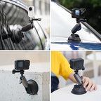 TELESIN Camera Suction Cup Mount Bracket for GoPro & Action Cameras