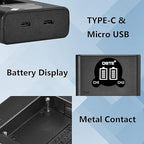 Caisi V615 Dual USB Charger for Sony NP-F550, NP-F750, NP-F970 & NP-F980 Batteries