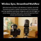 Godox V100 Round Head TTL Camera Flash for Nikon