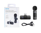 BOYA BY-V1 Ultracompact 2.4GHz Wireless Microphone System – iOS Compatible (2 Year Warranty)