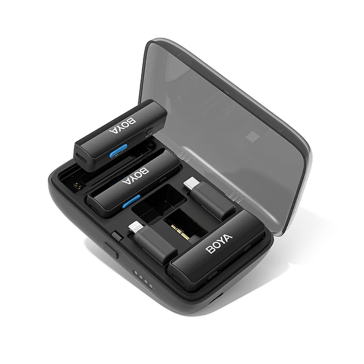 BOYA BOYALINK All-in-One Dual-Channel Wireless Microphone System – Fits All Devices (2+1 Year Warranty)