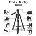 Jmary KP-2274 Professional Overhead Tripod for Camera & Mobile