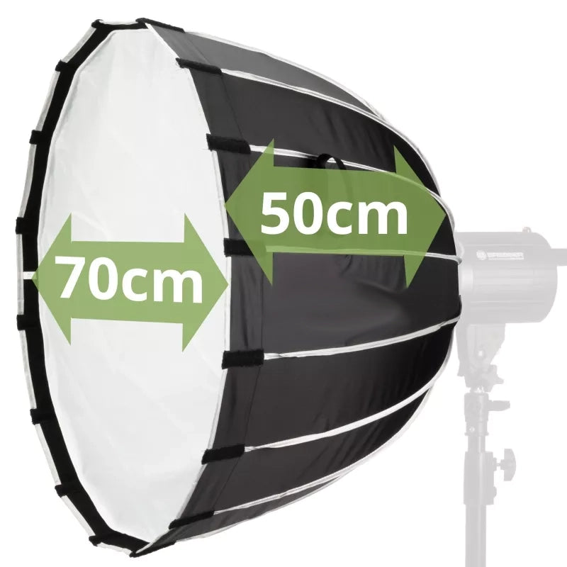 Caisi 70cm Foldable Octabox with Honeycomb Grid – Bowens Mount Studio Light Modifier