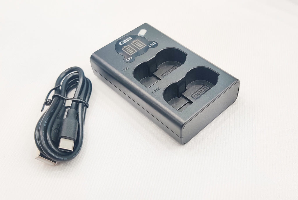 Caisi Dual USB Charger for Canon LP-E17 Battery