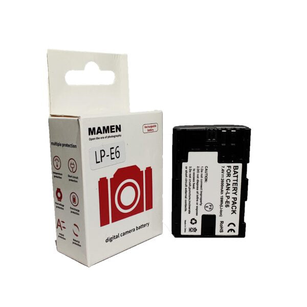 Mamen LP-E8 Rechargeable Lithium-Ion Battery 1400mAh for Canon DSLR Cameras
