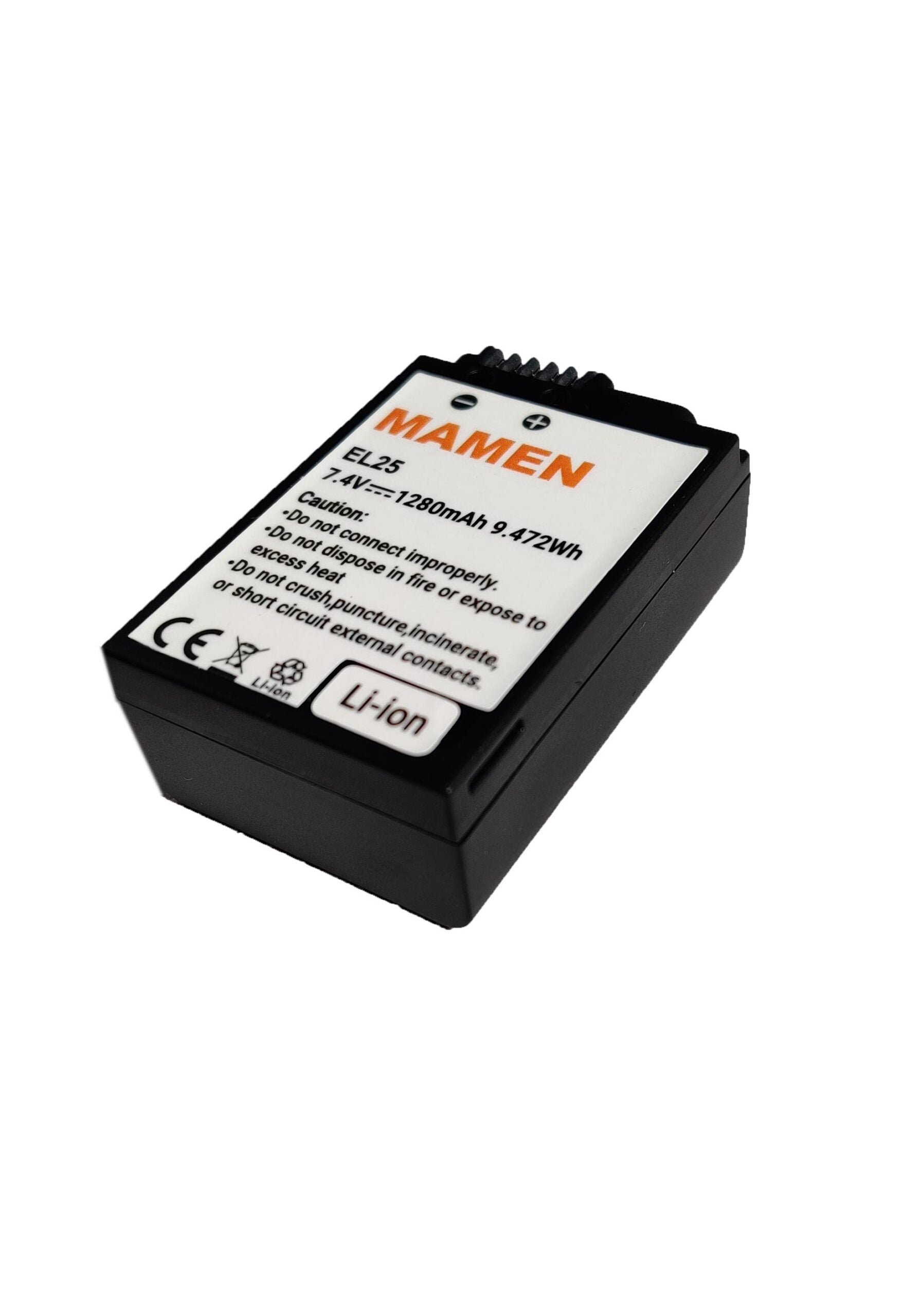 Mamen EN-EL25 Rechargeable Lithium-Ion Battery 1280mAh for Nikon Z50, Z30 & Z fc