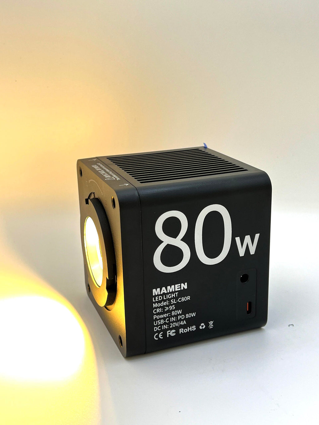 MAMEN C80 80W RGB Continuous LED Light – Professional High-Power RGB Studio Light for Photography & Video