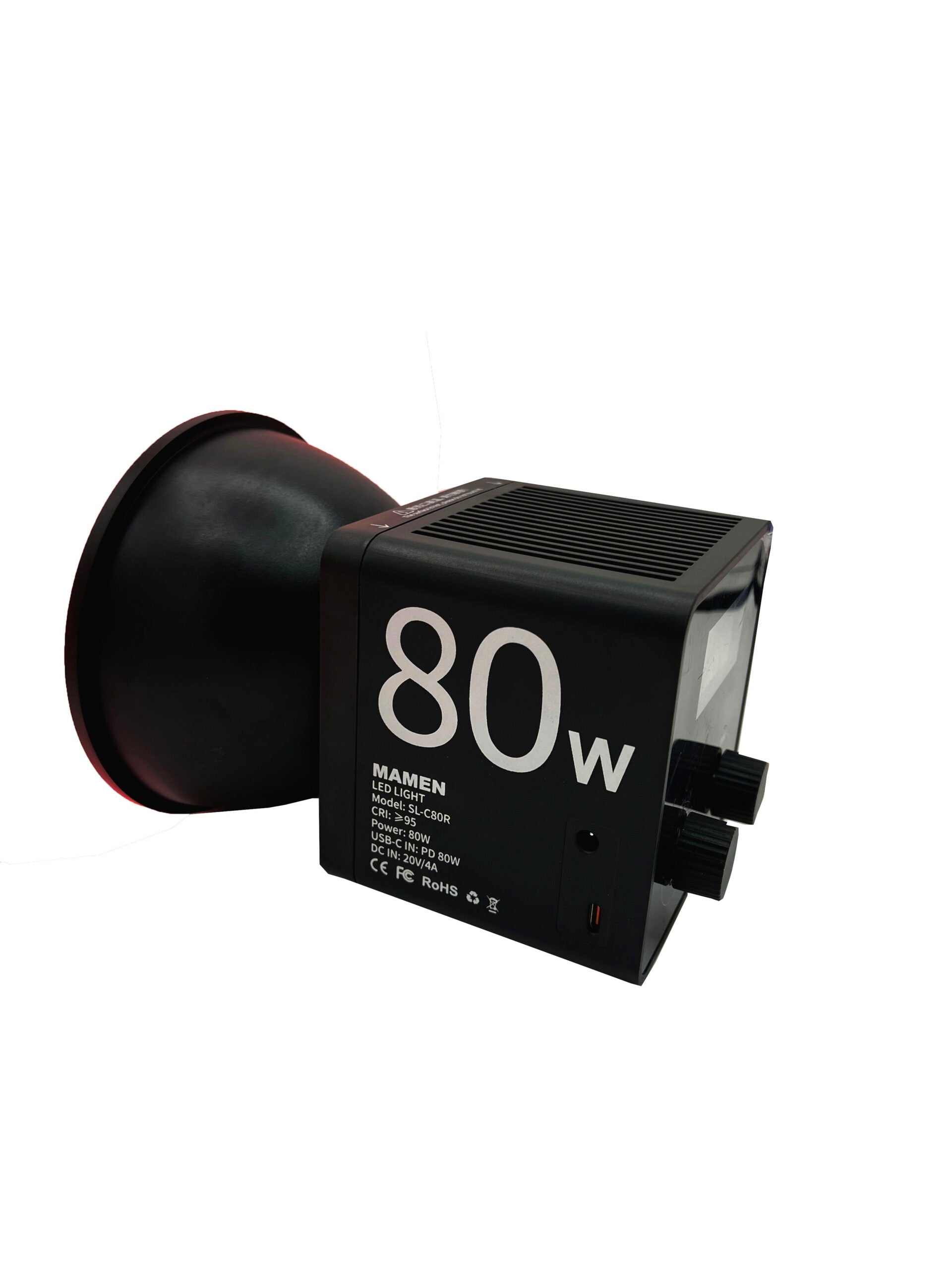 MAMEN C80 80W RGB Continuous LED Light – Professional High-Power RGB Studio Light for Photography & Video