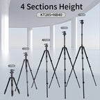 Jmary KT285+NB40 1.64M 2-in-1 Tripod with Panoramic Ball Head