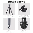 Jmary KT285+NB40 1.64M 2-in-1 Tripod with Panoramic Ball Head