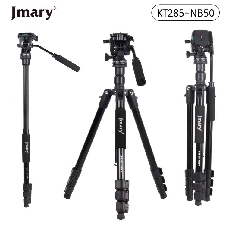 Jmary KT285+NB50 1.77M 2-in-1 Tripod with Hydraulic Head