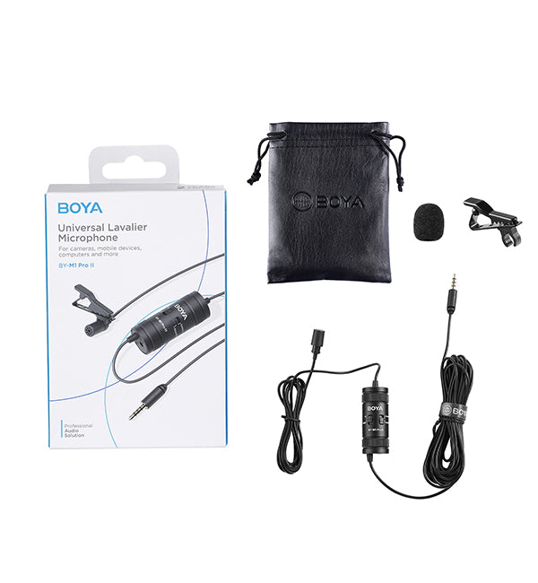 BOYA BY-M1 Pro II Universal Lavalier Microphone with 3-Year Warranty