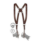 C Coiro Dual Camera Harness Leather Strap for DSLR & Mirrorless Cameras