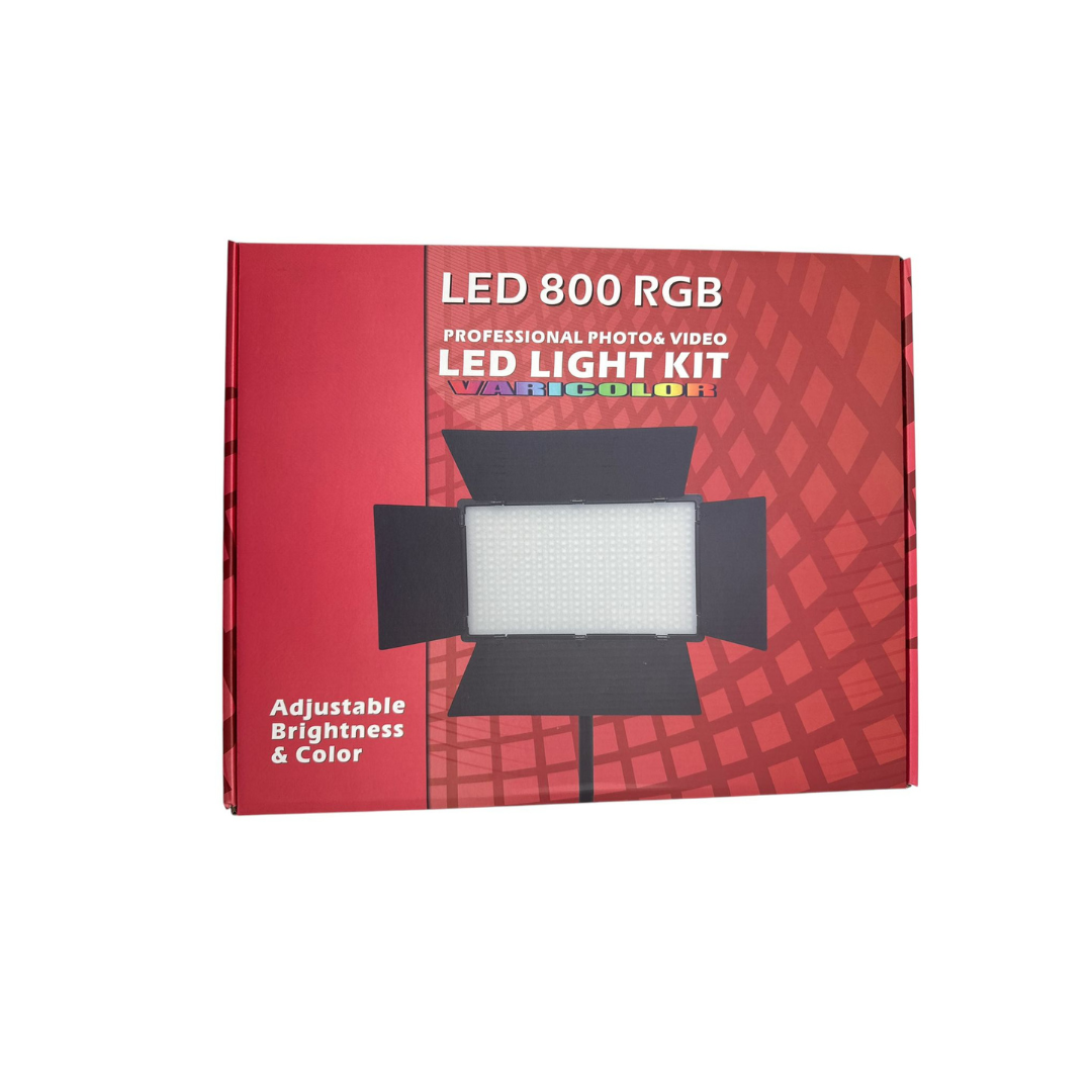 Professional LED 800 RGB Photo & Video Light – Bi-Color & Full RGB Portable Panel Light